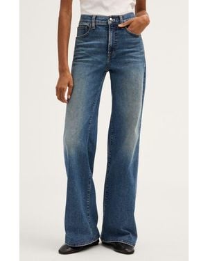 Madewell Super Stretch Denim Wide Leg Jeans - Blue
