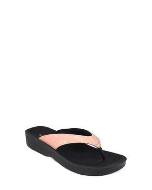 AEROTHOTIC Crystal Mist Flip Flop - Metallic