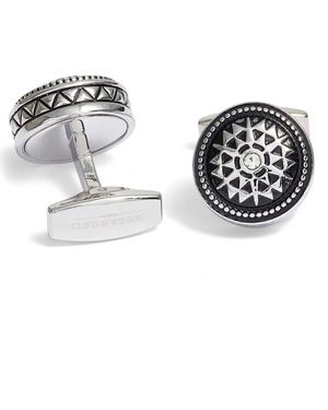 CLIFTON WILSON Round Cuff Links - Metallic