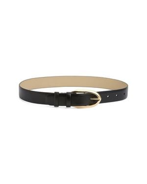 Givenchy Round Buckle Leather Belt - Multicolor