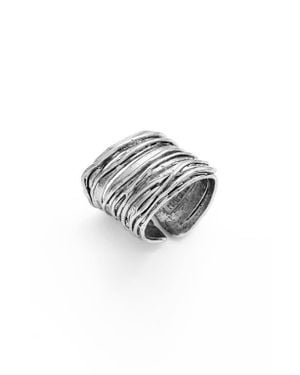 Karine Sultan Adjustable Band Ring - Gray