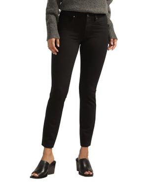 Jag Cassie Slim Straight Leg Ponte Pants - Black