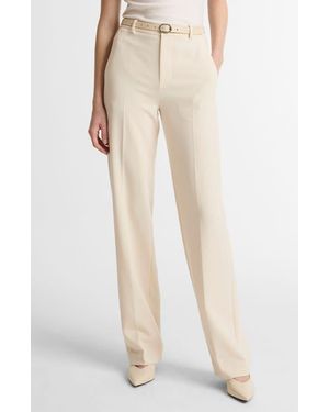 Vince Straight Leg Pants - Natural