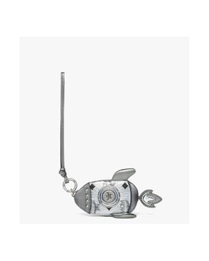 MCM Aren Rocket Pouch Charm - White