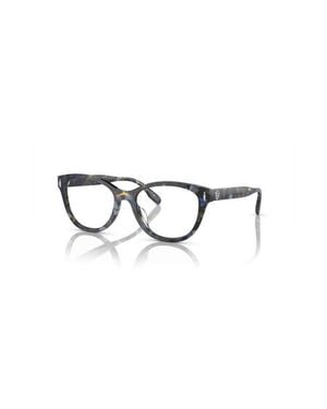 Tory Burch 51Mm Rectangle Optical Glasses - Blue