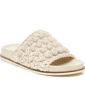 Kelsi Dagger Brooklyn Squish Knotted Platform Slide Sandal - White