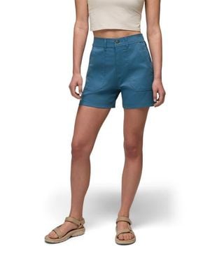 Prana Stretch Zion Cargo Shorts - Blue