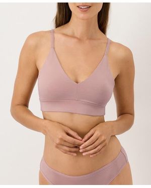 Pact Organic Cotton Everyday Classic T-Shirt Bra - Brown