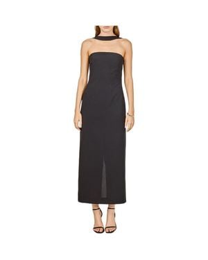 Endless Rose Neck Detail Cocktail Dress - Black