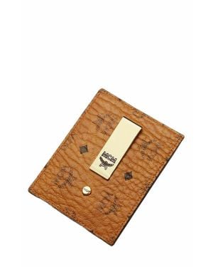 MCM Money Clip Card Case - Brown