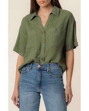 Kut From The Kloth Brianna Boxy Shirt - Green