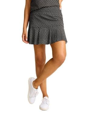 Tommy Bahama Abby Puerto Ruffle Hem Skort - Black