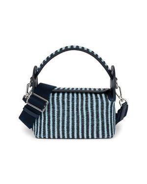 WE-AR4 The Pastry Box 20 Leather Top Handle Bag - Blue