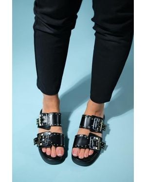 Prologue Shoes Zley Buckle Sandal - Blue