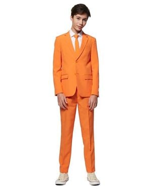 Opposuits Kids' The Two-Piece Suit With Tie - Orange