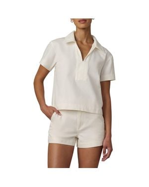 Joe's Jeans The Lillian Denim Popover Top - White