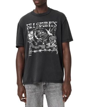 AllSaints Chingford Graphic T-Shirt - Black