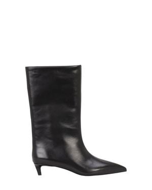 BOSS Gracey Kitten Heel Boot - Black