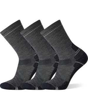 Smartwool 3-Pack Hike Light Cushion Crew Socks - Black