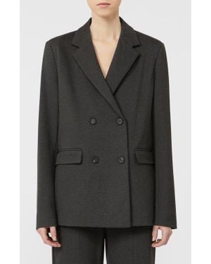 MM by Max Mara Virgus Double Breasted Jersey Blazer - Black