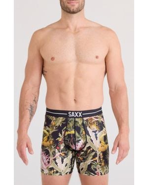 Saxx Underwear Co. Volt Breathable Sim Fit Mesh Boxer Briefs - Blue