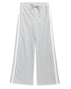 Tractr Kids' Lace Trim Sweatpants - White