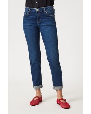 Mavi Emma Low Rise Slim Boyfriend Jeans - Blue