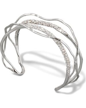 Alexis Solanales Crystal Cuff Bracelet - Metallic