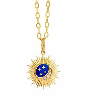 Syna Sun Moon Stars Charm - Blue