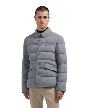 Pajar Roman Dressy Quilted Wool Jacket - Gray
