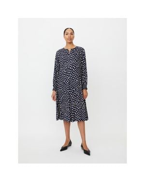 Masai Manexora Polka Dot Midi Dress - Blue