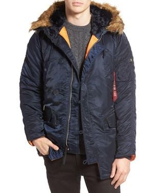 Alpha Industries Slim Fit N-3B Parka - Blue