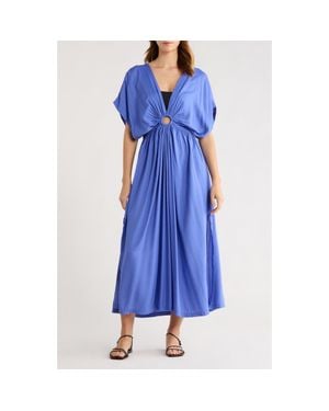 Elan Ring Cover-Up Maxi Dress - Blue