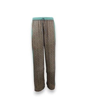 Monzlapur Paisley Motif Pant With Stripe - Gray