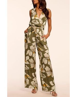 Ramy Brook Hollie Floral Sleeveless Jumpsuit - Natural