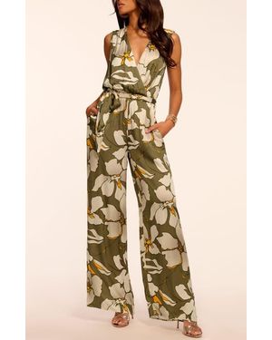 Ramy Brook Hollie Floral Sleeveless Jumpsuit - Natural