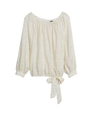 Vince Camuto Metallic Off The Shoulder Top - Natural