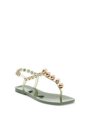 Jeffrey Campbell Plated Embellished Sandal - Metallic