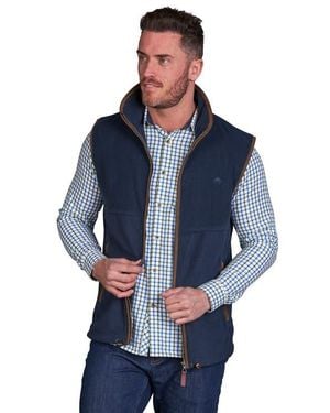 Raging Bull Fleece Gilet - Blue