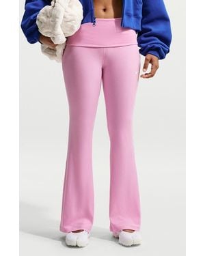 Nike Chill Rib Knit Pants - Pink