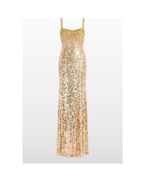 Jenny Packham Mirabeau Sequin-Embellished Dress - Metallic