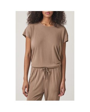 Splendid Giada Sandwash T-Shirt - Brown