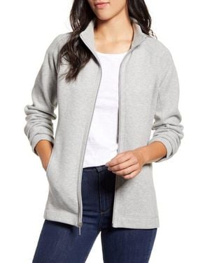 Tommy Bahama New Aruba Zip-up Stretch Cotton Jacket - Gray