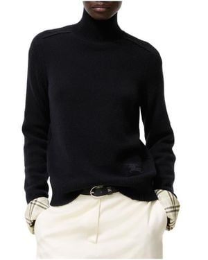 Burberry Cashmere Turtleneck Sweater - Black
