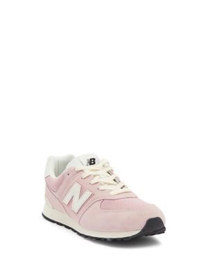 New Balance Kids' 574 New B Sneaker - White