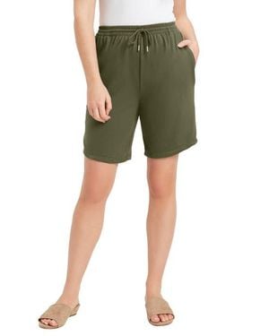 June + Vie French Terry Shorts - Green