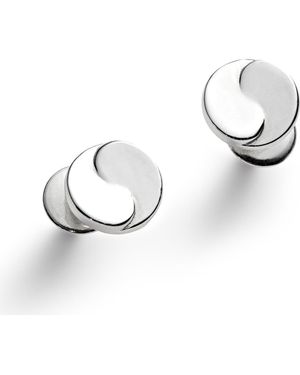 LOUPN Taegeuk Peace Earrings - Metallic