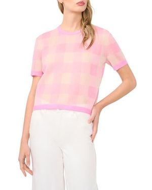 Ted Baker Eunice Plaid Sweater - Pink