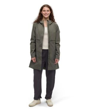 Tentree Nimbus Long Rain Jacket - Green
