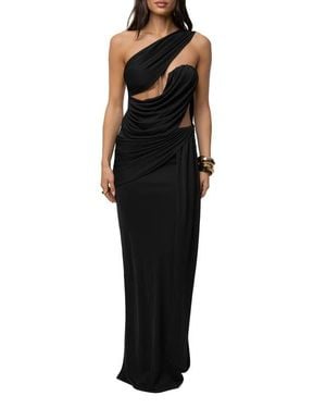 JLUXLABEL Empress Of Hearts Maxi Gown - Black